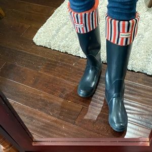 ❌ HUNTER ❌ rubber rain boots with matching socks